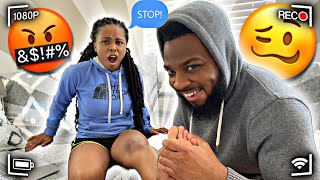 TICKLING FEET PRANK ON MY GIRLFRIEND HILARIOUS [upl. by Odarnoc]