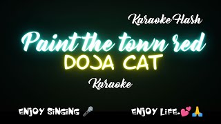 Paint the town red  Doja Cat  Karaoke amp Lyrics [upl. by Ellenet]