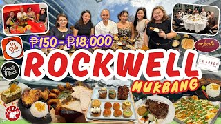 ₱150  ₱18000 MUKBANG IN ROCKWELL WITH TEAM CHEF RV [upl. by Weed]