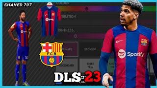 DLS 24  How To Make Barcelona New Kits 2324 In Dls 24 Import Barcelona New Jersey In Dls 24 [upl. by Ioab]