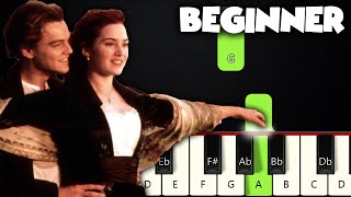 My Heart Will Go On  Titanic  BEGINNER PIANO TUTORIAL  SHEET MUSIC by Betacustic [upl. by Fortuna]