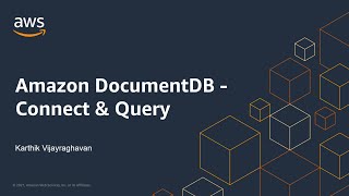 Amazon DocumentDB 3 of 3  Connect amp Query [upl. by Izaak]