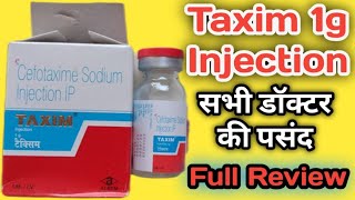 Taxim 1gm Injection  Taxim 1gm Injection Uses In Hindi  Cefotaxime Injection [upl. by Gnehs]