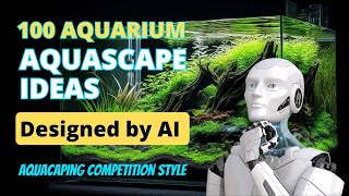 100 Aquarium Aquascape Ideas Designed by AI  Aquascape Competition Style [upl. by Novello512]