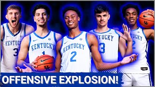 Kentucky basketball vs La Familia Scrimmage Recap Mark Popes Wildcats DOMINATE on offense [upl. by Etnahsal]