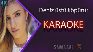 Deniz Üstü Köpürür  Karaoke Kolay [upl. by Lucho]