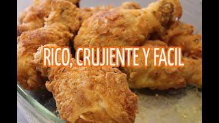 POLLO EMPANIZADO  CRUJIENTE RICO Y FACIL [upl. by Younglove]