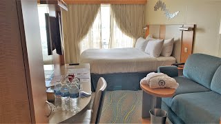 Royal Caribbean Oasis of the Seas Balcony Stateroom 12708 Deck 12 Room 708 Starboard Side [upl. by Dlanger477]