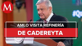 AMLO visita refinería de Cadereyta en Nuevo León [upl. by Crary]