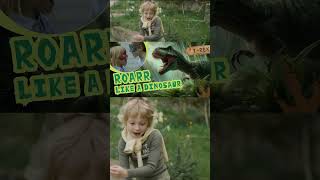 🎵 DINOSAUR SONG—Music Video 🦖 Stomp and Roar Kids and Dinos Dance Together  Short [upl. by Nelie]