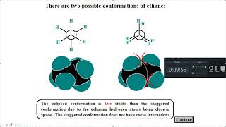 Lecture Video on Conformations of Ethane Butane Newman Projections Chair Cyclohexanes [upl. by Fritz]