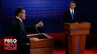 Obama vs Romney The first 2012 presidential debate [upl. by Ahsiam]