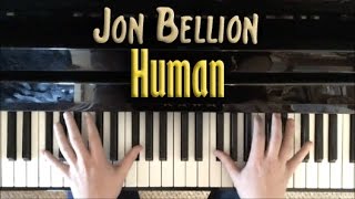 Human  Jon Bellion Piano Cover [upl. by Heywood]