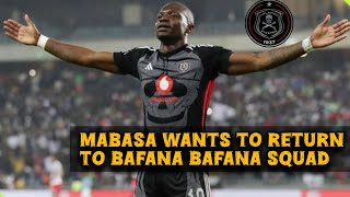 Tshegofatso Mabasa is determined to earn a return of Bafana Bafana squad [upl. by Christoffer]