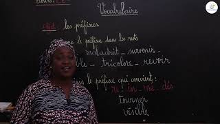 Cours  CE2  Français Vocabulaire  Les préfixes  Mme Sarr [upl. by Yreme]