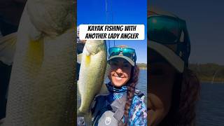 Fishing with bass kayak fisherwoman​⁠cherkarbassian5235 ladyangler girlswhofish kayakfish [upl. by Johnathan853]