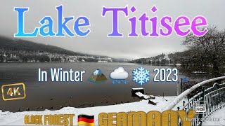 2023 Fresh Snowfall In Lake Titisee  Black Forest 🇩🇪 Germany [upl. by Carmina]