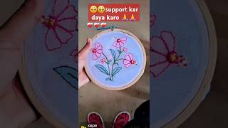 👌👌hand embroidery shadow work stitch 🥰😍embroiderypatterns youtubeshorts ytshort preet [upl. by Switzer400]