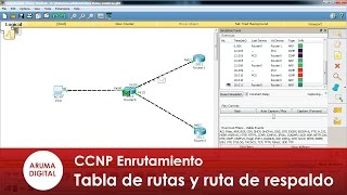 Redes CCNP 015 Tabla de rutas y ruta de respaldo [upl. by Yhcir199]