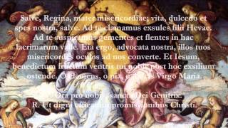 Catholic Prayers  Hail Holy Queen Latin [upl. by Derrik650]