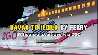 Davao to Iloilo by ferry via MV 2GO Maligaya [upl. by Sherborn484]