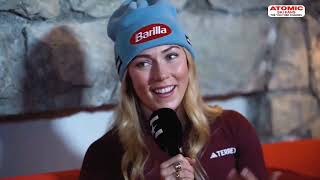 Mikaela Shiffrins interview before Cortina about injuries and recoveries Coincidence or not [upl. by Thorma918]