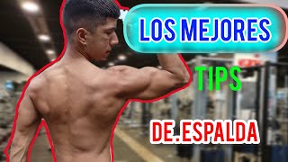 💪🏼Tips para tu espalda Aprende a trabajarla gymrat motivacion ejerciciosgym [upl. by Eemaj]