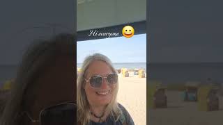 beach train cuxhaven strand bahn germany germantown northsea funday femalevanlife travel [upl. by Shererd]