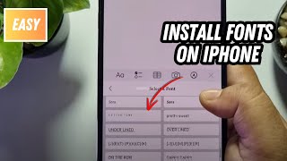 How to install fonts on iphone 2024  Full Guide [upl. by Anilehs6]