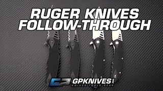 Ruger CRKT Lerch Follow Through Flipper Folding Knife Overview [upl. by Airednaxela516]