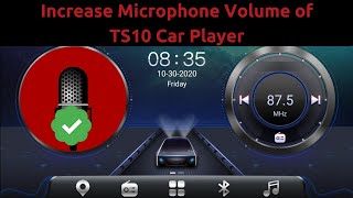 TS10 Car Player  Internal Mic Volume Configuration amp Gain Internal Microphone Volume [upl. by Rizzi]