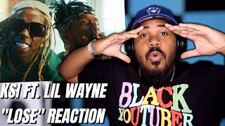 KSI x Lil Wayne  Lose Official Music Video REACTION [upl. by Nerrak]