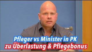 Intensivpfleger vs Minister Spahn in Pressekonferenz [upl. by Sedicla]