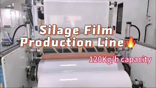 Silage Film Stretch filmPE Cling film Production Line 3 Extrusion 120KghDurable and Sustainable [upl. by Remlap]