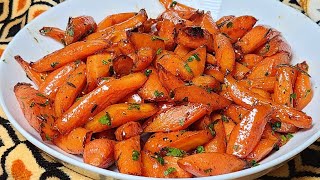 Roasted Carrots with Rosemary and Thyme  Holiday Side Dish ❤️ Step by Step [upl. by Mccoy790]