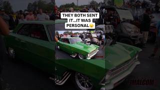 1400 hp blown Nova vs a 1500 hp nitrous Camaro and it got real [upl. by Nittirb]