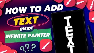 Text in Infinite painter  Text Effects  Stencil brush  full tutorial  Infinite Painter [upl. by Filmer]