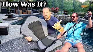 Reviewed iROCKER Inflatable Paddle Board Kayak Seat [upl. by Ayidah]