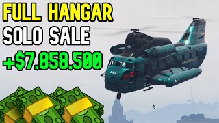 Gta 5 Selling Full Stock Hangar Business Solo For 78 Million [upl. by Ellehcirt]