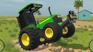 New Model John Deere 5204 D Modified Tractor Heviy Duty Plau Hal 3D Game Vehicle Powerful Tractor [upl. by Aliet1]