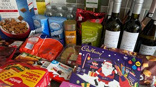 Tesco food shopping haul  Vlogmas day 9  Grocery Haul Uk  Christmas  Slimming World [upl. by Hosbein]