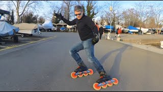 Extreme Carving amp Glovesliding on Inline Skates DH350 Jan 2024 [upl. by Sherurd]