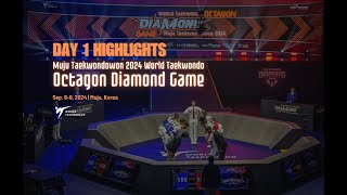 Day 1 Highlights  Muju Taekwondowon 2024 World Taekwondo Octagon Diamond Game [upl. by Ozmo]