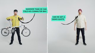 Whats Quicker Folding Your Bike or Getting A Bikmo Quick Quote [upl. by Zanahs953]