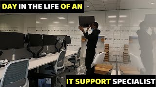 a day in the life of an IT support technician [upl. by Yllas]