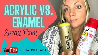 Acrylic vs Enamel Spray Paint EXPLAINED and which kind is BEST for Mural Painting 2022 [upl. by Einohtna]