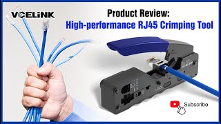 Product Review PassThru RJ45 Crimping Tool  VCELINK [upl. by Cordula]