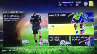 FIFA 15  How To Get To The Practice Arena [upl. by Boyer942]