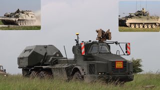 British Army’s New Archer on SPTA plus armoured vehicles [upl. by Airebma]