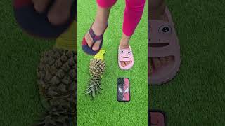 Super cool pineapple slippers 🍍🍍 Frog sandals 🐸🐸 love trending slippers [upl. by Horter]